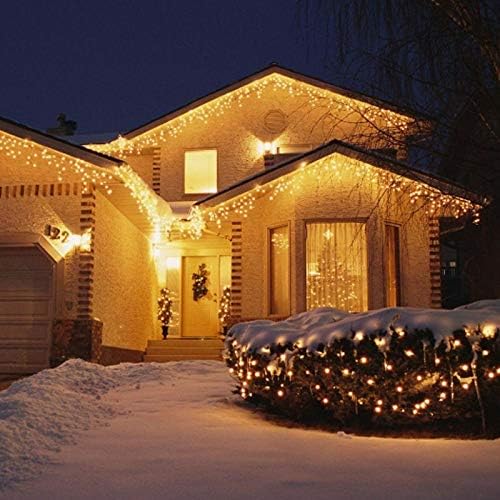 Lainin 3.5M/11ft 96 LED Warm White Linkable Fairy Curtain String Light with 8 Modes Memory Functional Controller | Lumora