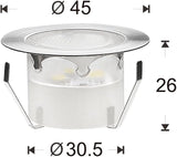 1 Pack Low Voltage LED Deck Lighting Kit Stainless Steel 0.2W~0.5W Waterproof Outdoor Yard Garden Decoration Lamps | Lumora