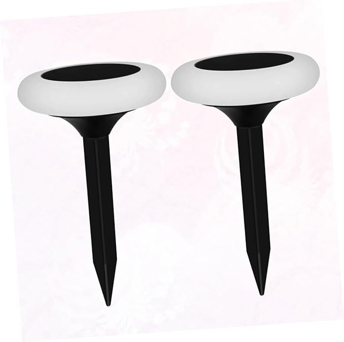 DOITOOL Solar-Powered Garden Lights 2 Pack Ground RGB Led for Outdoor Pathway Landscape