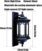 Chinese Style Farmhouse Villa Exterior Wall Lamp,Outdoor Waterproof Light with Frosted S Shade Alumiexpression | Lumora