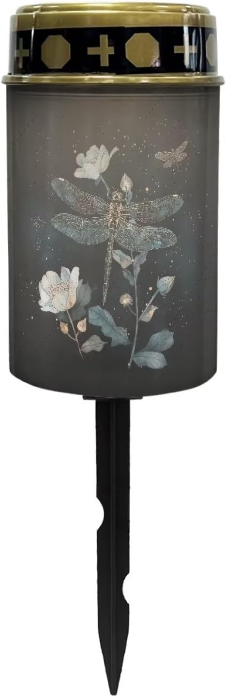 Dragonfly Solar Light Outdoor Solar Garden Light Solar Powered Landscape Path Light Bright Solar Path Lights for Yard Lawn Easy to Install
