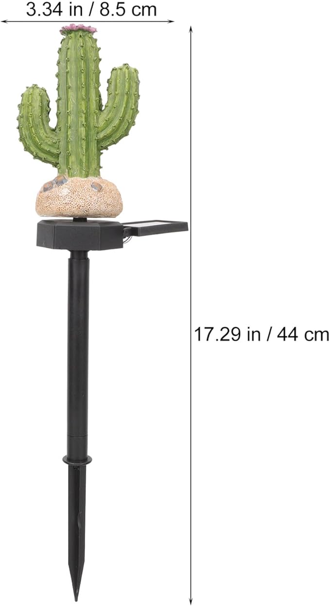 DOITOOL Cactus Solar Stake Light for Yard Solar Garden Decor Outdoor Landscape Lighting for Patio