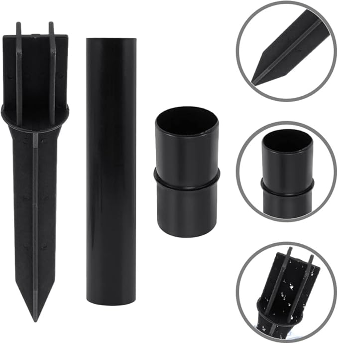 Yardwe Outdoor Solar Light Replacement Pole Buckle Connector Plastic Ground Stake for Landscape Path Lighting | Lumora