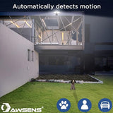 40W LED Security Lights Motion Sensor Light Outdoor, 180 Degree, 4000 LM Motion Security Light, 5000 K, ETL Water Resistant, Clear 2 Head Motion Detector Flood Light for Garage, Yard (Black)