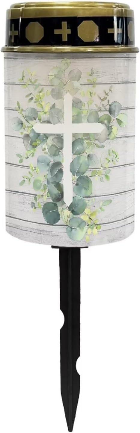 Cross Pattern Solar Garden Light Cemetery Solar Light Memorial Solar Light Waterproof LED Solar Light Landscape Light Decoration