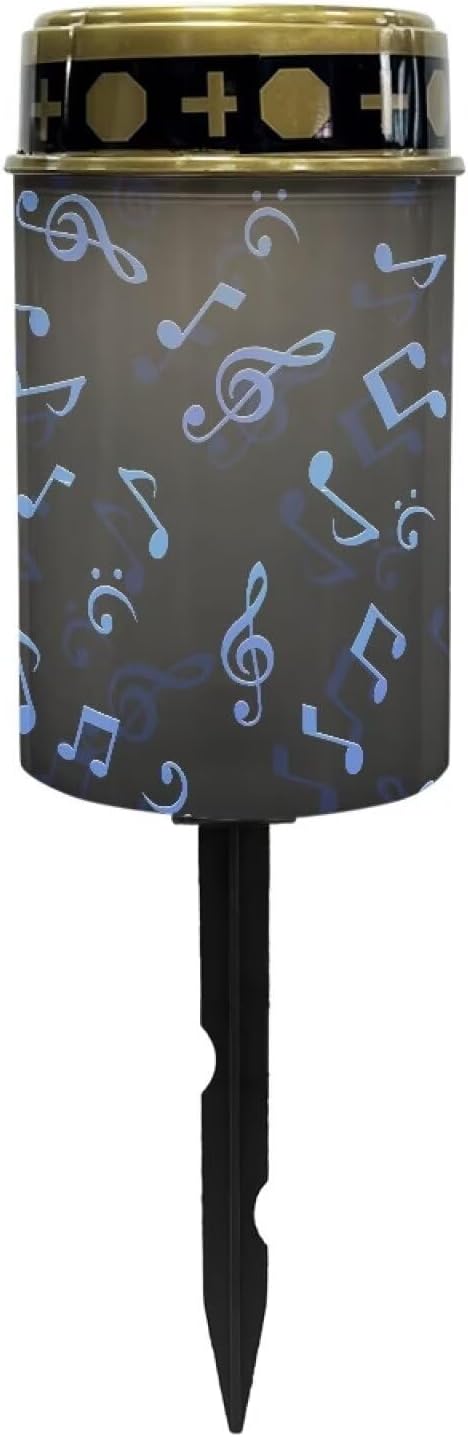 Music Notes Solar Outdoor Lights Garden Decor Solar Lights Cemetery Decorations for Grave