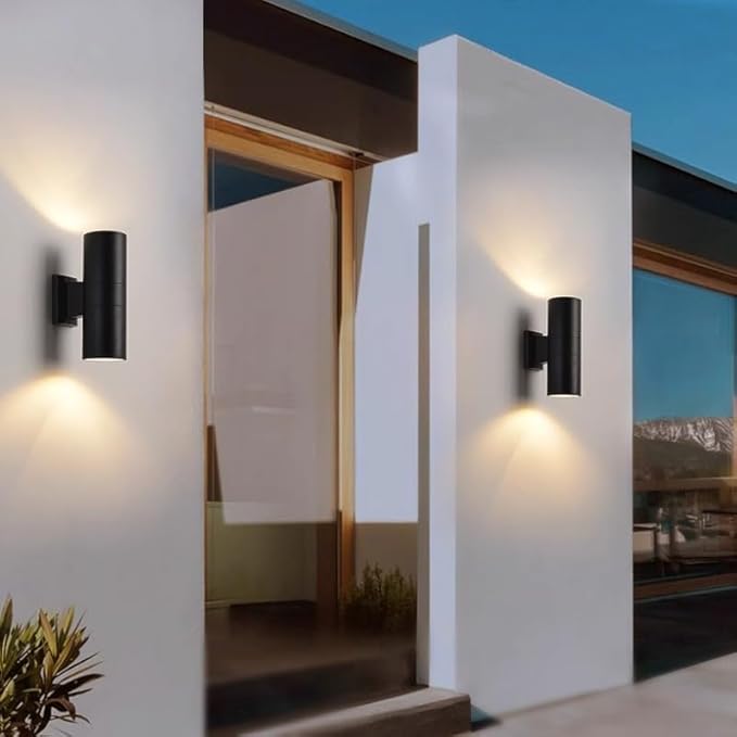 MS-61818 Waterproof up and Down Double Cylinder Wall Sconce Outdoor Wall Lamp Balcony Stair Exterior Corridor Wall | Lumora