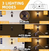 Lamomo Motion Sensor Outdoor Wall Lights, Porch Lighting Lamp, Bronze