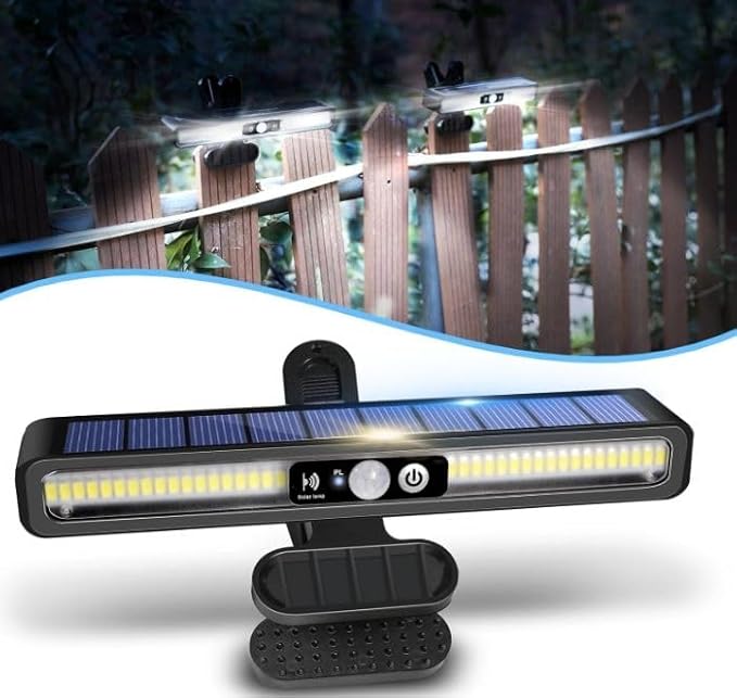 Outdoor Waterproof Clip Solar Light LED Motion Sensor Fence Lights Outdoor Motion Sensor Garden Light, with Waterproof IP65