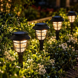 Springwind 10 Pack Solar Lights Outdoor Waterproof Pathway Garden Lights