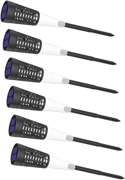 YARNOW 6pcs Solar Garden Stake Lights Outdoor Pathway Lighting Solar Patio Lamp for Decoration Warm