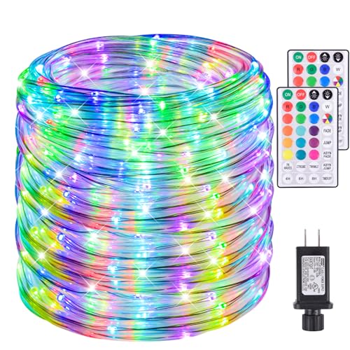 Nazuwke 200Ft Rope Lights Outdoor, 18 Colors Changing 610 LED String Lights