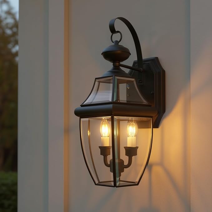 Urban Ambiance Luxury Colonial Outdoor Wall Light, Large Size: 20" H x 10.5" W, with Tudor Style Elements | Lumora