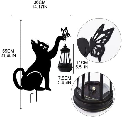 Outdoor Black LED Solar Lawn Lamp for Halloween Christmas New Year Wedding Party Solar Pathway Lamp Waterproof Solar Accent Light