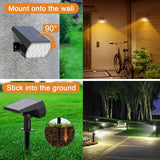 WELALO Solar Color Changing Spot Lights Outdoor, IP68 Waterproof, 2 Pack
