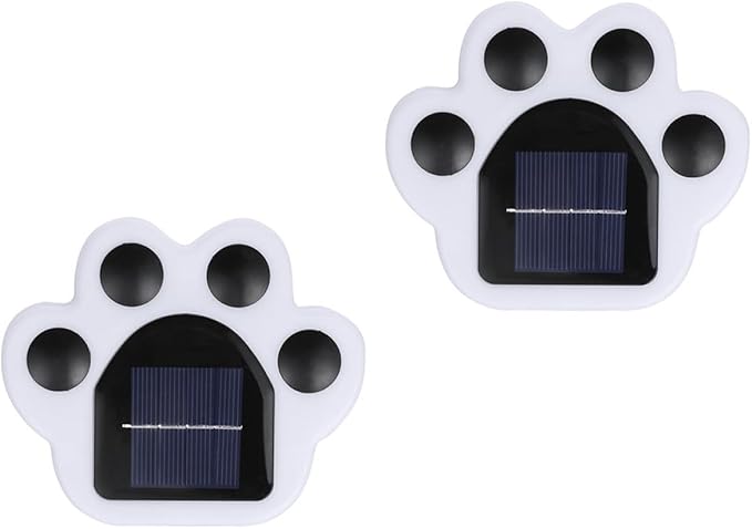 jojofuny 2pcs Solar Lawn Lights Outdoor Yard Ground Inserting LED Landscape Lighting White Light Solar-Powered Garden Pathway Decor for Patio Walkway