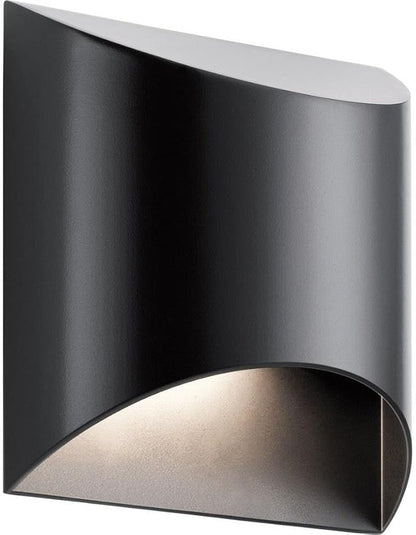 Kichler 49278BKLED Wesley Outdoor Wall Sconce, 1-Light 10 Watts, Black