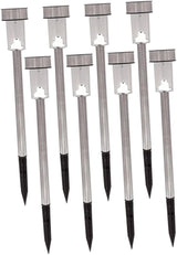 8Pcs Solar Ground Lights LED Outdoor Garden Landscape Lamps for Pathway Lawn and Driveway Easy Installation White | Lumora