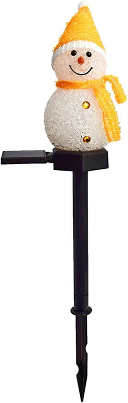 Solar Lights Christmas Solar Powered LED Light Decor Outdoor Garden Stake Lamps Xmas Yellow