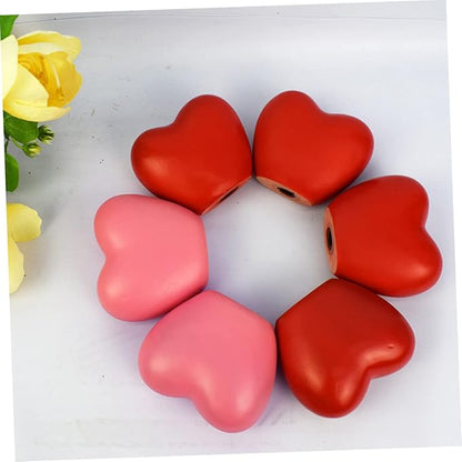 DOITOOL 2pcs Heart-Shaped Solar Pathway Lights Outdoor Garden Stake Lamps for Romantic Decor Material for Lawn Lighting