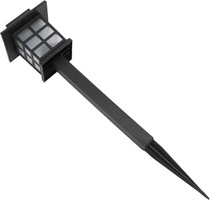 Brrnoo Solar, Solar Pathway Lights Outdoor Small House Shaped Stake Light 2Set Outside LED Decorative Walkway Outdoor for Yard Patio Driveway Garden