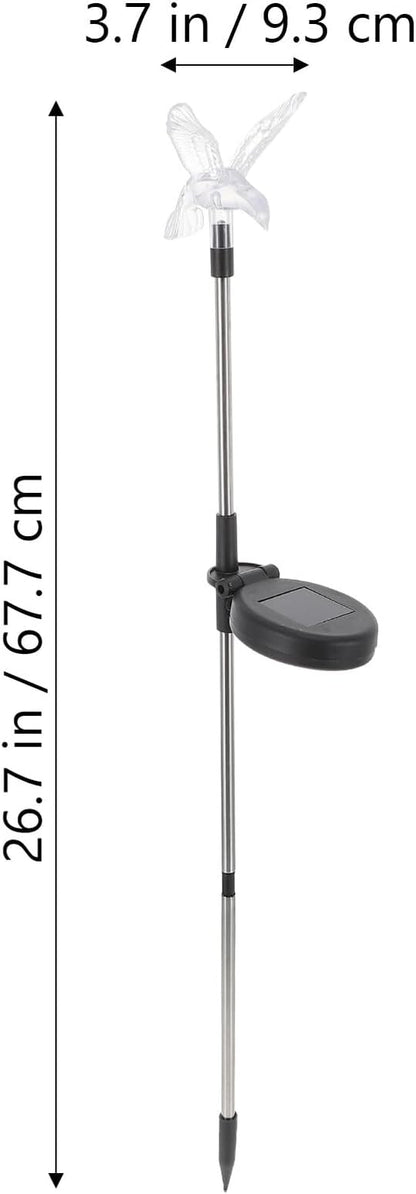 POPETPOP Waterproof Solar LED Garden Lawn Light, Outdoor Solar Pathway Stake Lamp for Yard Decoration,