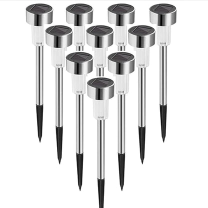 Solar Lights Outdoor 10 Pack Solar Pathway Lights Outdoor Waterproof LED Solar Powered Outdoor Lights Solar Garden Lights for Pathway Walkway Yard