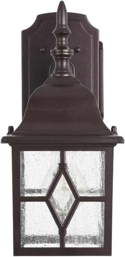 Patriot Lighting Galeana Oil-Rubbed Bronze Outdoor Wall Light with Outlet