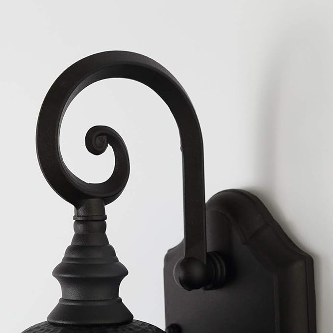 Outdoor Wall Lantern, Exterior Waterproof Outdoor Wall Light Fixtures, Black Aluminum Porch Sconces with E26 | Lumora