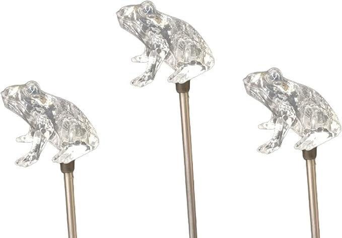 Starry Illuminate 3 PCS Solar Color Changing Style Garden Stake Light Pathway Stake Light (Frog) | Lumora