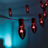 Abeja C9 Black String Light, 25Ft Vintage Halloween Lights with 26 Black Light Purple Bulbs(1 Spare), Connectable | Lumora