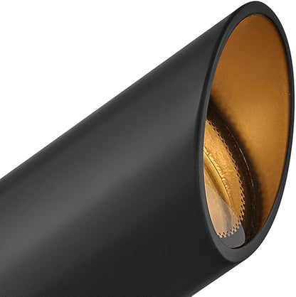 Hinkley 12V MR16 Accent Spot Light - Clear Glass Lens, Traditional Style, Set of 12 - Satin Black Finish