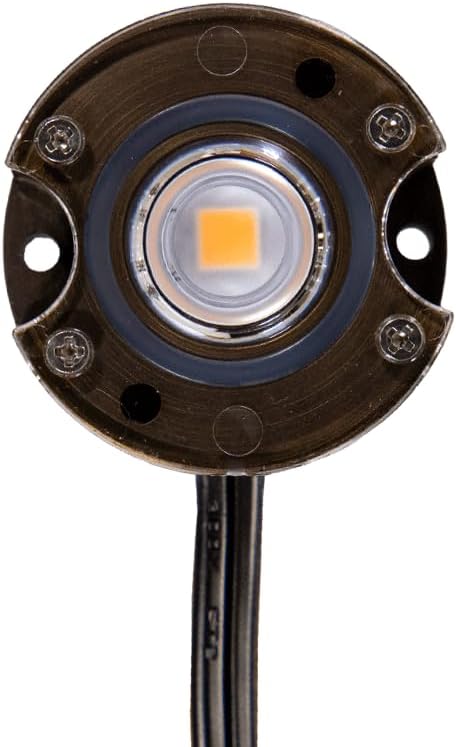 VOLT 12V 3.5W 2700K Warm White IP67 Watertight 330 Lumen Solid Brass BuddyPro Plus LED Puck Light (Shielded) for | Lumora