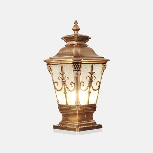 Outdoor Aluminum E27 Garden Community Square Wall Pillar Lamp Waterproof Villa Gate Light Door Column Lamp Lantern | Lumora