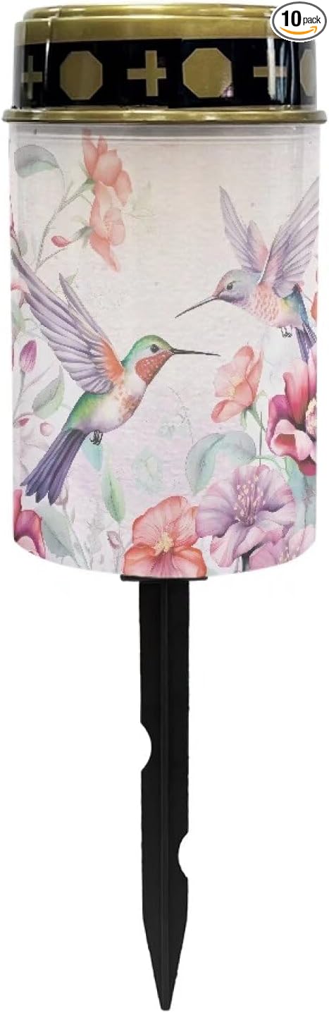 Hummingbird Cemetery Solar Lights for Grave Waterproof and Weather Resistant Solar Lights Outdoor Pathway Flameless | Lumora