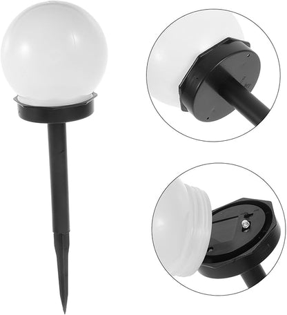 Solar Lawn Lamp Warm Light Outdoor Garden Solar Globe Light Decorative Pathway Landscape Driveway Plug-