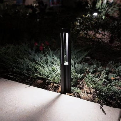 LEONLITE Low Voltage Path Lights, 3W LED Landscape Pathway Lights, Outdoor Landscape Lighting for Driveway, Garden, Aluminum, 12-15V AC/DC, IP65 Waterproof, 4000K Cool White, Black, Pack of 6