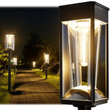 BITPOTT Solar Pathway Lights, 12 Pack, 2 Color Modes, IP65