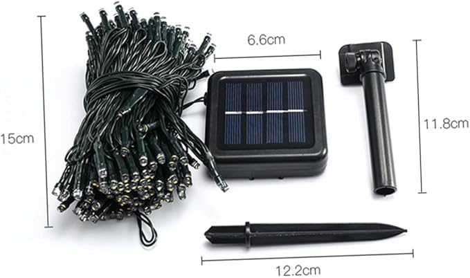 Uonlytech 2 Sets Solar Powered LED Outdoor String Lights Decorative Lamps for Garden Patio Party Xmas Tree Wedding | Lumora