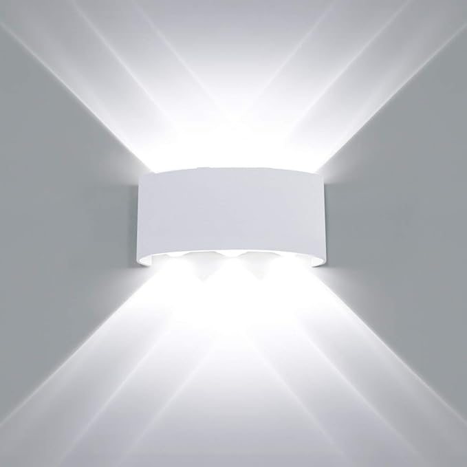 Kawell 6W Waterproof Modern Wall Sconces LED Wall Light Up Down Aluminum Wall Lamp LED Indoor Outdoor for Bathroom | Lumora