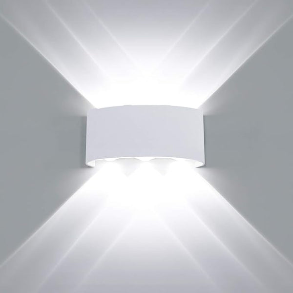 Kawell 6W Waterproof Modern Wall Sconces LED Wall Light Up Down Aluminum Wall Lamp LED Indoor Outdoor for Bathroom | Lumora