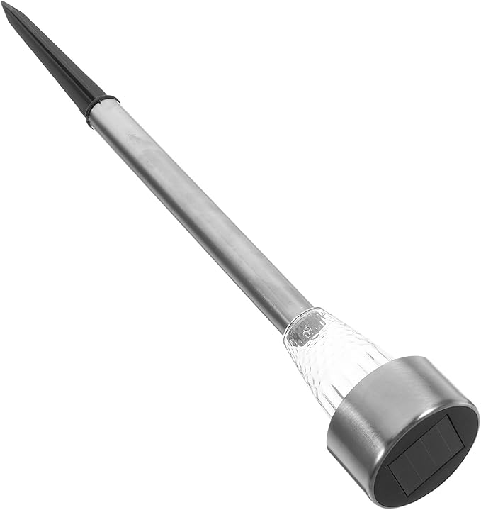 Veemoon Solar Stake Lamp Outdoor Garden Light for Lawn and Yard, White LED Solar Pathway Light with Ground Spike, Solar-Powered Landscape Lighting for Patio and Garden
