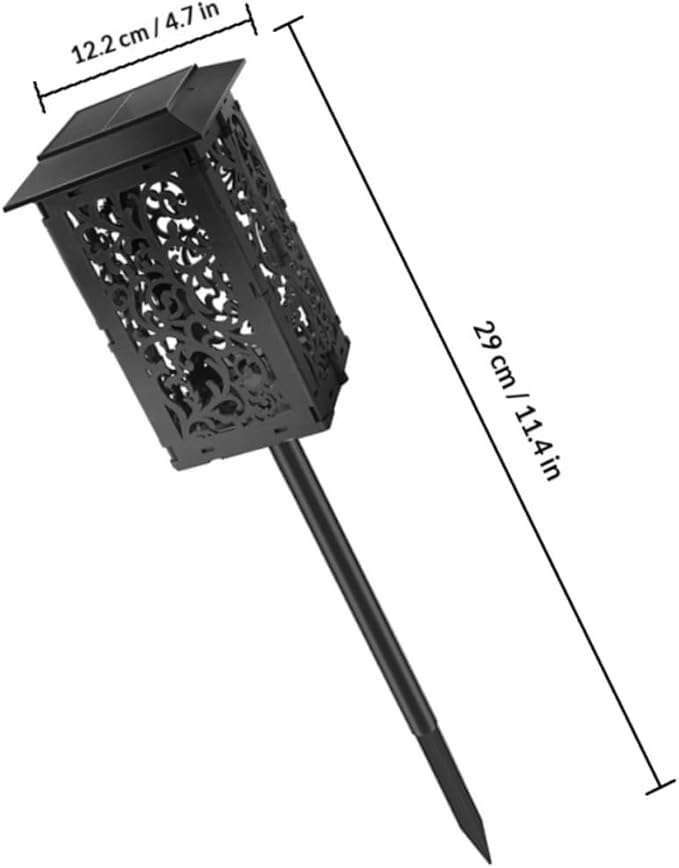 Outdoor Waterproof LED Garden Path Lights Four-Color Folding Design for Lawn and Patio Decoration