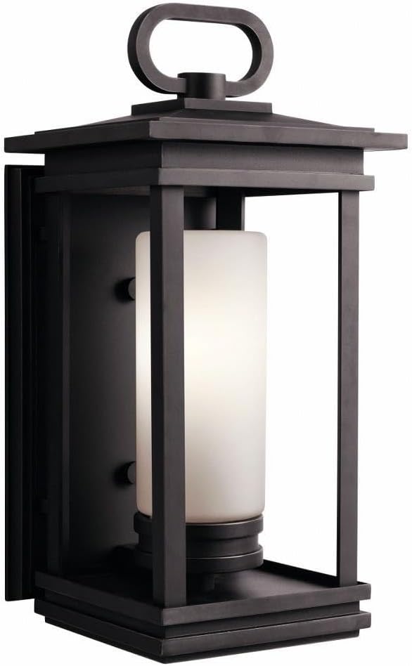 Kichler 49476RZ South Hope Outdoor Wall 1-Light, Rubbed Bronze, 19.75"