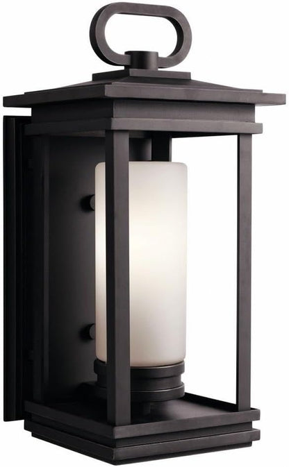 Kichler 49476RZ South Hope Outdoor Wall 1-Light, Rubbed Bronze, 19.75"