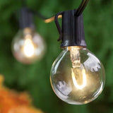 10' FlexFilament LED Shatterproof Outdoor String Lights Black Wire 1-Watt per Bulb Globe String Lights Balcony | Lumora