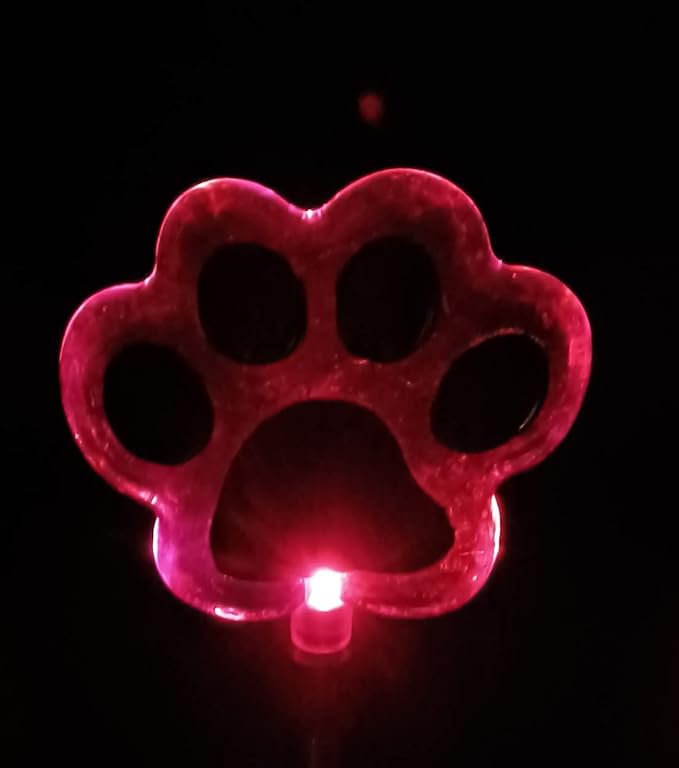 Starry Illuminate 1 PCS Solar Color Changing Style Garden Stake Light Pathway Stake Light (Dog Paw)