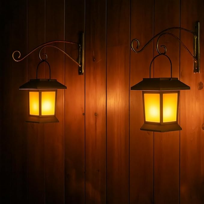 6Pack Solar Pathway Lights Outdoor with Flickering Flame, IP65 Waterproof, Solar Flame Lights with Hook, Upgraded | Lumora