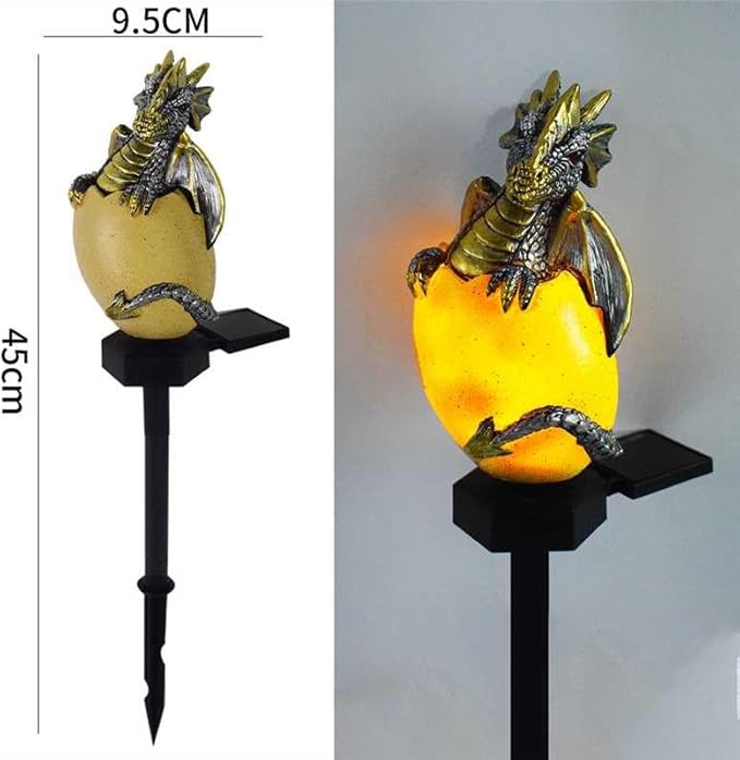 Solar Energy Dragons Pet Light, Garden Decoration Resin Cute Animal Ground Lamp,Wireless Dusk - Outdoor Path Light | Lumora