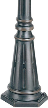John Timberland Hepworth Traditional Outdoor Post Light Pole and Cap Base Classic Bronze Brown 76 3/4" Accessory | Lumora